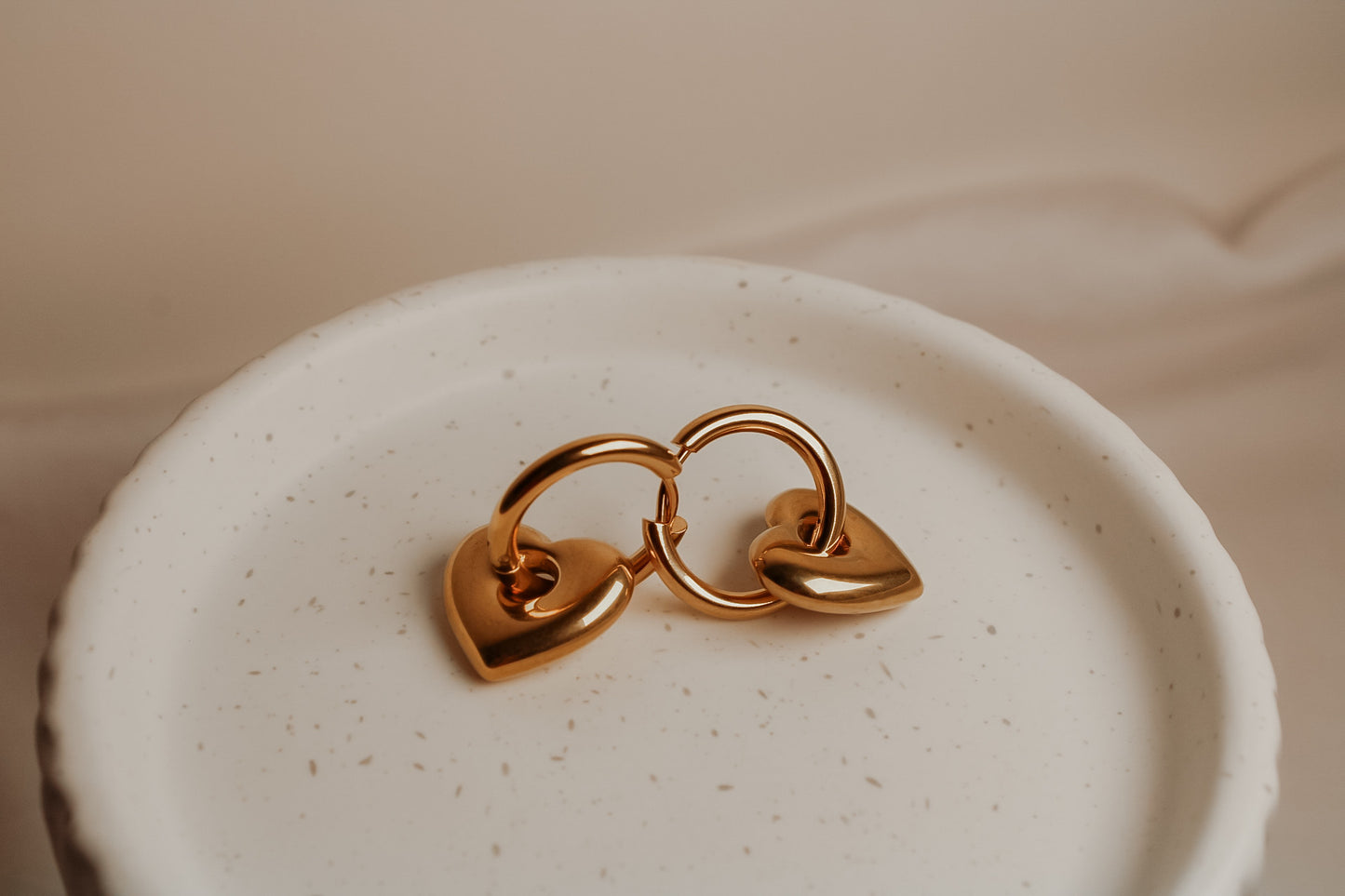 Geometric or Hearts Hoops