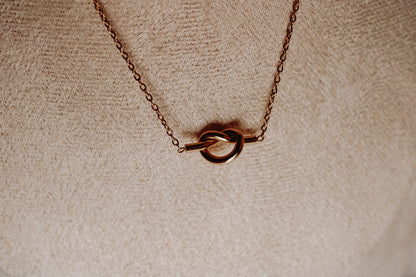 Golden Knot Necklace