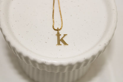 Letter necklace