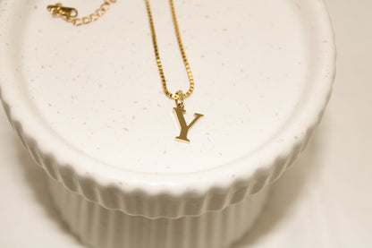 Letter necklace