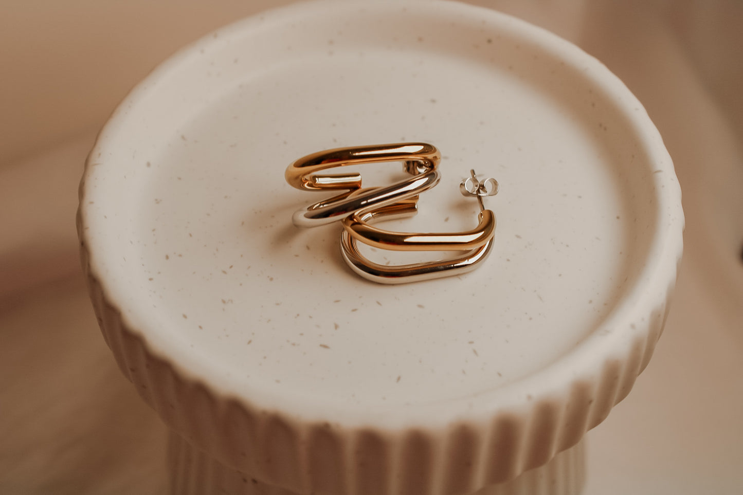 Gold & Silver Hoops