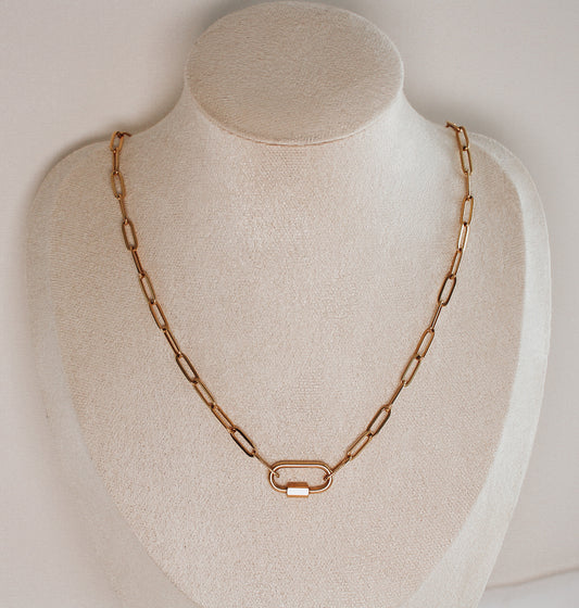 Golden Lock Necklace